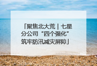 聚焦北大荒｜七星分公司“四个强化”筑牢防汛减灾屏障