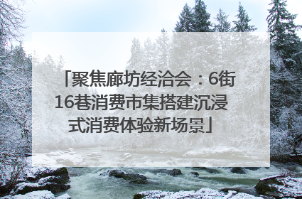 聚焦廊坊经洽会：6街16巷消费市集搭建沉浸式消费体验新场景