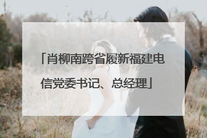 肖柳南跨省履新福建电信党委书记、总经理