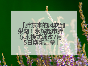 胖东来的风吹到巢湖！永辉超市胖东来模式调改7月5日焕新启幕