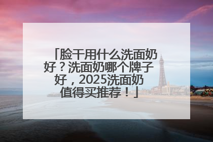 脸干用什么洗面奶好？洗面奶哪个牌子好，2025洗面奶值得买推荐！