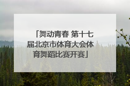舞动青春 第十七届北京市体育大会体育舞蹈比赛开赛