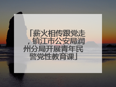 薪火相传跟党走，镇江市公安局润州分局开展青年民警党性教育课