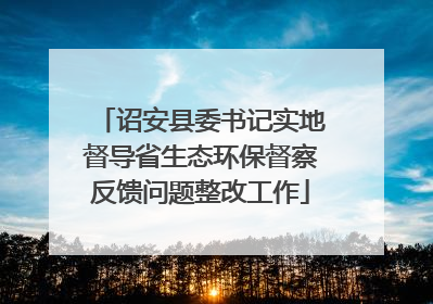 诏安县委书记实地督导省生态环保督察反馈问题整改工作