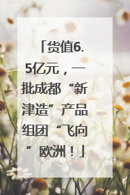 货值6.5亿元，一批成都“新津造”产品组团“飞向”欧洲！