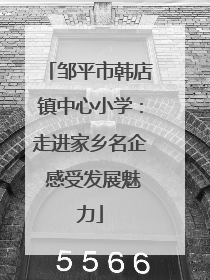 邹平市韩店镇中心小学：走进家乡名企 感受发展魅力