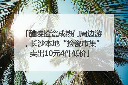 醴陵捡瓷成热门周边游，长沙本地“捡瓷市集”卖出10元4件低价