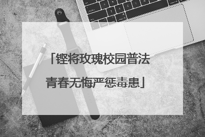 铿将玫瑰校园普法 青春无悔严惩毒患