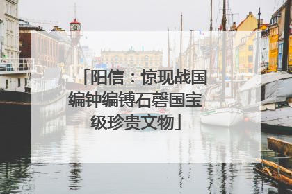 阳信：惊现战国编钟编镈石磬国宝级珍贵文物