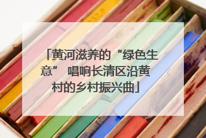 黄河滋养的“绿色生意” 唱响长清区沿黄村的乡村振兴曲