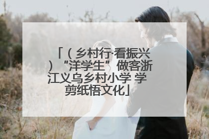 （乡村行·看振兴）“洋学生”做客浙江义乌乡村小学 学剪纸悟文化