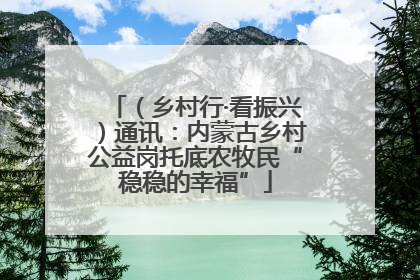 （乡村行·看振兴）通讯：内蒙古乡村公益岗托底农牧民“稳稳的幸福”