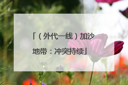 （外代一线）加沙地带：冲突持续
