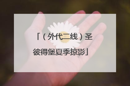 （外代二线）圣彼得堡夏季掠影