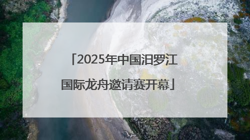 2025年中国汨罗江国际龙舟邀请赛开幕