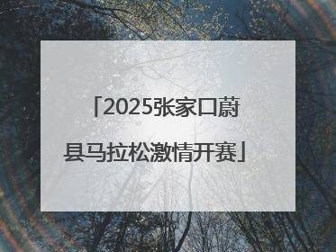 2025张家口蔚县马拉松激情开赛