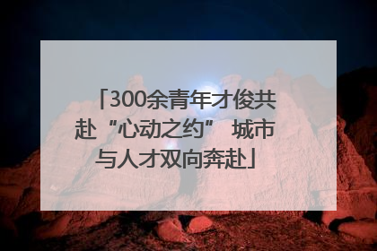 300余青年才俊共赴“心动之约” 城市与人才双向奔赴