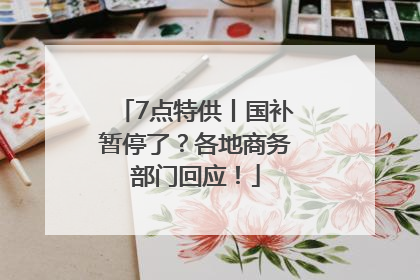 7点特供丨国补暂停了？各地商务部门回应！