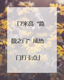 7米高“简牍之门”成热门打卡点