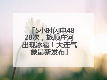 5小时闪电4828次，旅顺庄河出现冰雹！大连气象最新发布