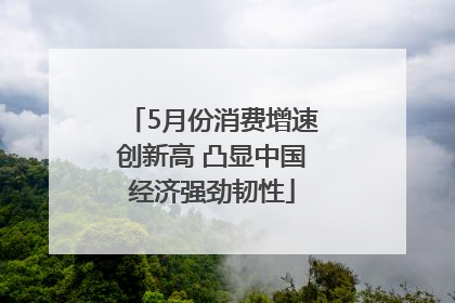 5月份消费增速创新高 凸显中国经济强劲韧性