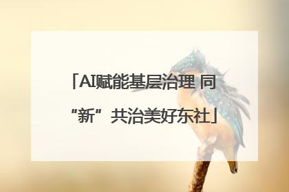 AI赋能基层治理 同“新”共治美好东社